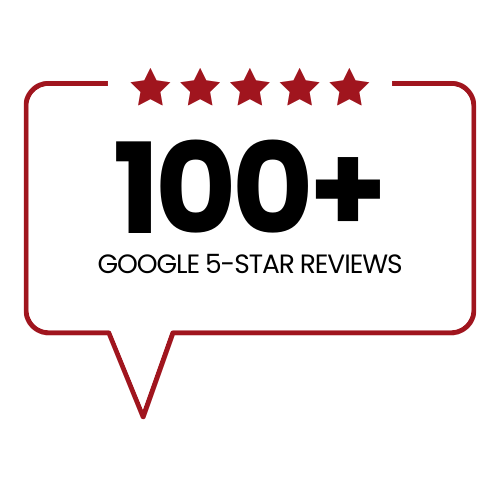 100+ Google 5 star reviews